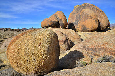 Garden Tools - The Alabama Hills Golden Boulders by Ray Mathis