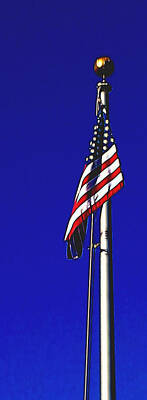 Landmarks Rights Managed Images - The American Flag Royalty-Free Image by Kristalin Davis