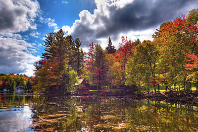 Science Collection Rights Managed Images - The Beaver Brook Boathouse Royalty-Free Image by David Patterson