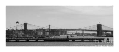 Gifts For Dad - The Bridges of the East River New York by Lilliana Mendez