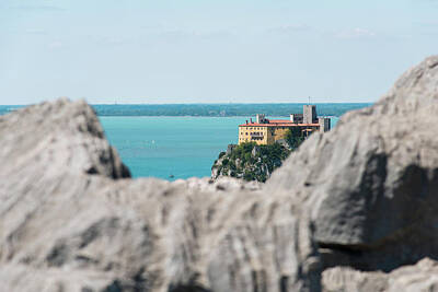 Kitchen Vintage Signs - The castle of Duino between the limestone rocks 2 by Nicola Simeoni