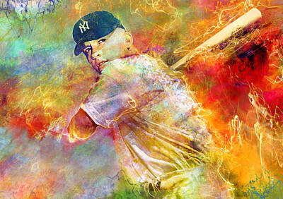 Baseball Digital Art - The Commerce Comet by Mal Bray