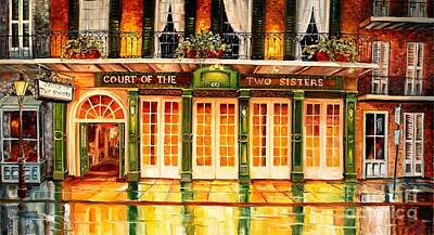 Jazz Painting Rights Managed Images - The Court of Two Sisters on Royal Royalty-Free Image by Diane Millsap