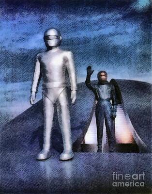 Science Fiction Rights Managed Images - The Day the Earth Stood Still Royalty-Free Image by Esoterica Art Agency