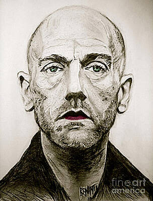 Music Drawings - The Early Years Of Michael Stipe by Dianne Benanti
