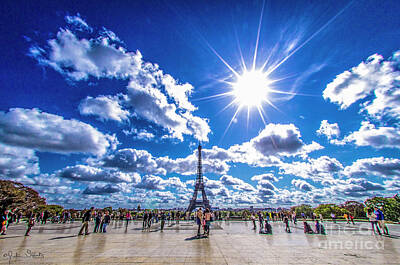 Paris Skyline Photos - The Eiffel Tower #2 by Julian Starks