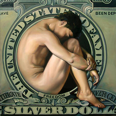 Nudes Paintings - The FORFEIT of FREEDOM by Patrick Anthony Pierson