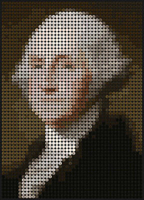 Politicians Digital Art Royalty Free Images - The George Washington Quarter Royalty-Free Image by Brian Swanke