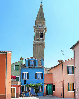 Star Wars Rights Managed Images - The leaning campanile of Burano Royalty-Free Image by Robert Lacy