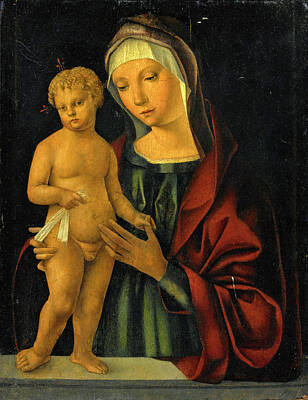 Boccaccio Boccaccino Painting - The Madonna And Child by Attributed to Boccaccio Boccaccino