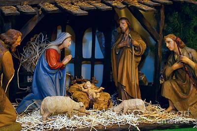 Frank J Casella Royalty-Free and Rights-Managed Images - The Nativity by Frank J Casella