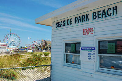 Vintage Neon Signs - The old Badge Shack in Seaside Park by Bob Cuthbert