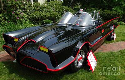 Recently Sold - Comics Rights Managed Images - The Original 1960s Batmobile Royalty-Free Image by Gina Sullivan