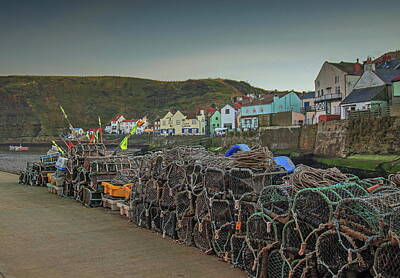 Snails And Slugs - The Quay at Staithes by Jeff Townsend