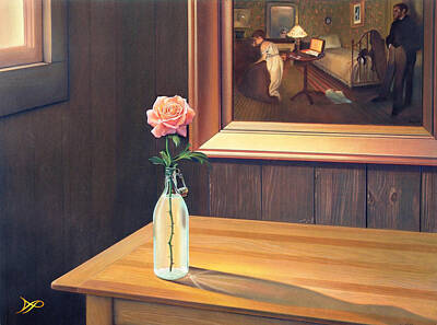 Roses Paintings - The Rape by Patrick Anthony Pierson