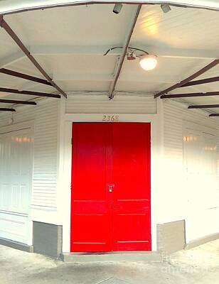 Beach House Shell Fish - The Red Door In New Orleans Louisiana by Michael Hoard