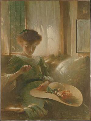 Modern Kitchen Royalty Free Images - The Ring  John White Alexander Royalty-Free Image by John White Alexander