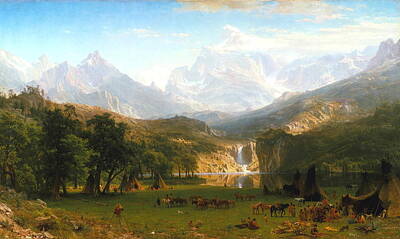 Minimalist Superheroes - The Rocky Mountains, Landers Peak, c. 1863 by Eric Glaser