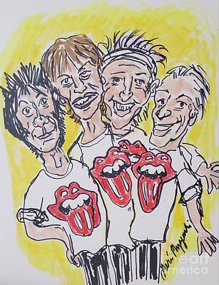 Music Mixed Media - The Rolling Stones by Geraldine Myszenski