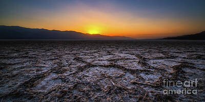Street Posters - The Salt Flats of Badwater Basin by Michael Ver Sprill