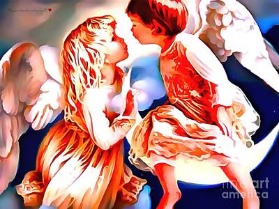 Catherine Lott Royalty-Free and Rights-Managed Images - The Spirit Of A First Kiss by Catherine Lott