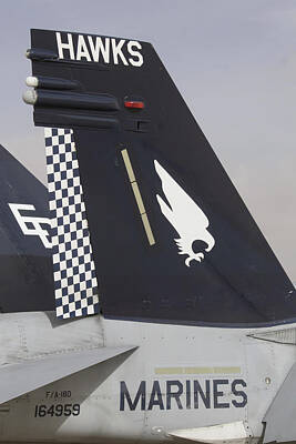 Cowboy - The Tail Fin Of An Fa-18d Hornet by Stocktrek Images
