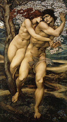 Nudes Digital Art - The Tree Of Forgiveness by Edward Burne Jones