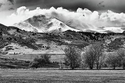 Lucille Ball Royalty Free Images - The Twin Peaks - Mt Meeker and Longs Peak Hang-in BW Royalty-Free Image by James BO Insogna