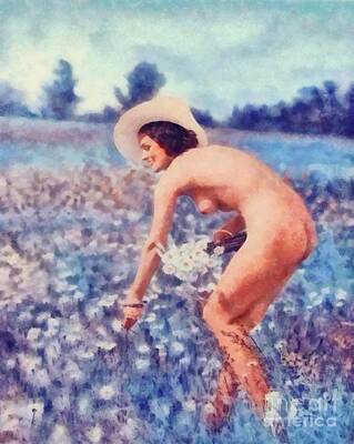 Nudes Royalty-Free and Rights-Managed Images - The Vintage Nudist by Esoterica Art Agency