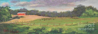 Printscapes - The West Cow Pasture Early Morning by Terri  Meyer