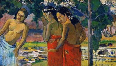 Seascapes Larry Marshall - Three Tahitian Women by Gauguin