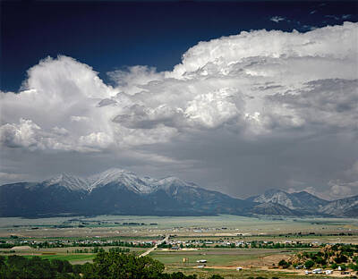 Abstract Oil Paintings Color Pattern And Texture - 210736-Thunderheads over Mt. Princeton  by Ed  Cooper Photography