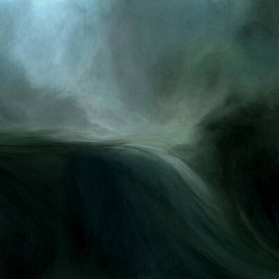 Landscapes Mixed Media - Tidal Wave by Lonnie Christopher