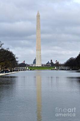 Civil War Art - Lincoln memorial reflection pool by JL Images