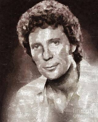 Rock And Roll Paintings - Tom Jones by Mary Bassett by Esoterica Art Agency