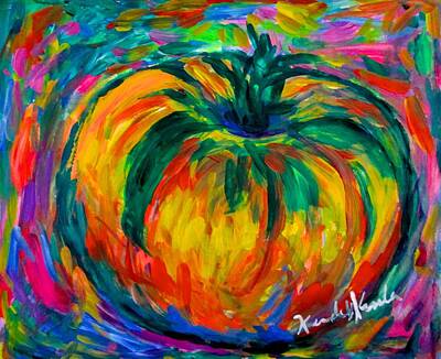 Colored Pencils - Tomato Spin by Kendall Kessler