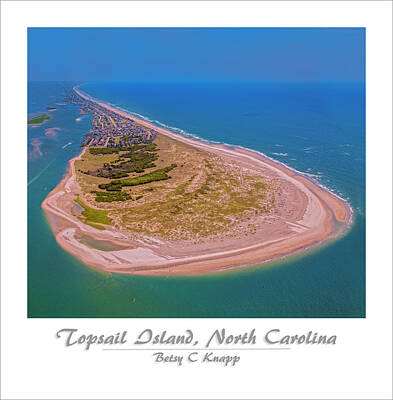 Beach Photo Rights Managed Images - Topsail Aerial Custom 2 Royalty-Free Image by Betsy Knapp