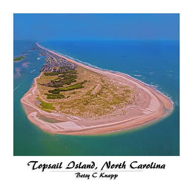 Beach Photo Rights Managed Images - Topsail Aerial Custom Royalty-Free Image by Betsy Knapp