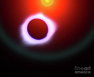 Tracy Brock Royalty-Free and Rights-Managed Images - Total Solar Eclipse by Tracy Brock