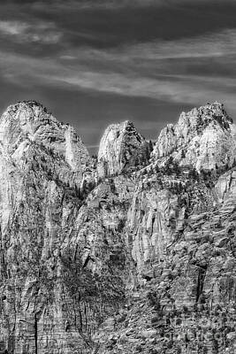 Gaugin Rights Managed Images - Towering Cliffs BW Royalty-Free Image by Mitch Johanson