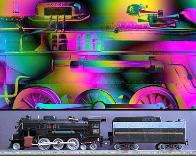 Best Sellers - Steampunk Mixed Media - Train of Thought by Ken Shotwell