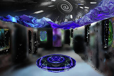 Science Fiction Digital Art - Transfer Station by Another Dimension Art 