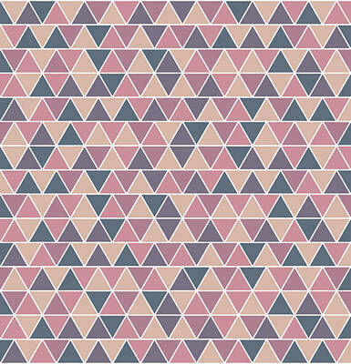 Royalty-Free and Rights-Managed Images - Triangular Geometric Pattern - Warm Colors 01 by Studio Grafiikka