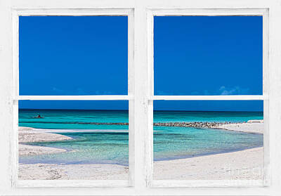 James Bo Insogna Rights Managed Images - Tropical Blue Ocean Window View Royalty-Free Image by James BO Insogna