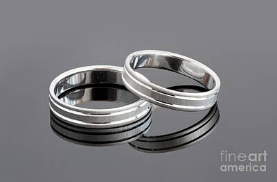 Edward Hopper - Two silver wedding rings by Arletta Cwalina