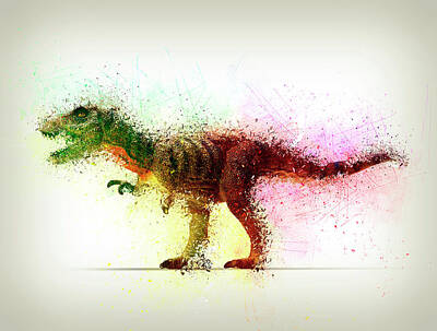 Reptiles Digital Art - Tyrannosaurus-rex by Bombaert Patrick