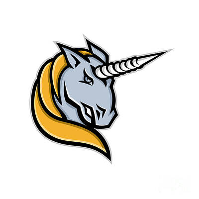 Aloha For Days - Unicorn Head Mascot by Aloysius Patrimonio