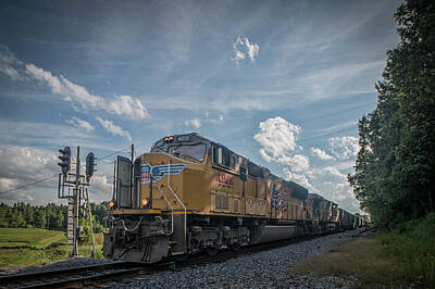 Spot Of Tea Rights Managed Images - Union Pacific 4801 at Richland Ky Royalty-Free Image by Jim Pearson