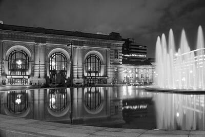 Peacock Feathers - Union Station Reflections by Steven Bateson