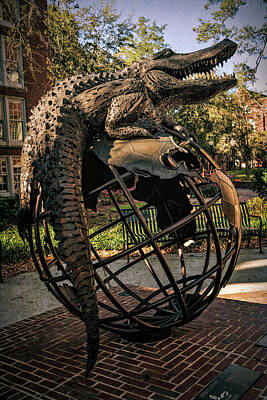 Reptiles Royalty-Free and Rights-Managed Images - University of Florida Sculpture by Joan Carroll